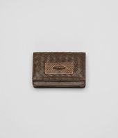 Bottega Veneta® Washed Light Calf Intrecciato Ayers Card Case Bottega Veneta® Washed Light Calf Intrecciato Ayers Card Case
