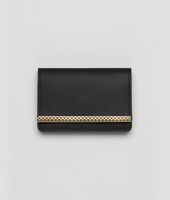 Bottega Veneta® Nero Micropolo Card Case Bottega Veneta® Nero Micropolo Card Case