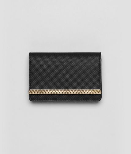 BOTTEGA VENETA - Nero Micropolo Card Case