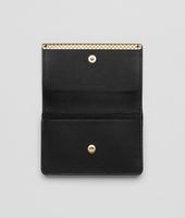 Bottega Veneta® Nero Micropolo Card Case Bottega Veneta® Nero Micropolo Card Case