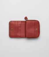 Bottega Veneta® Brique Intrecciato Nappa Mini Wallet Bottega Veneta® Brique Intrecciato Nappa Mini Wallet
