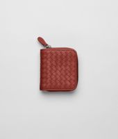 Bottega Veneta® Brique Intrecciato Nappa Mini Wallet Bottega Veneta® Brique Intrecciato Nappa Mini Wallet