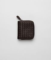Bottega Veneta® Ebano Intrecciato Nappa Mini Wallet Bottega Veneta® Ebano Intrecciato Nappa Mini Wallet
