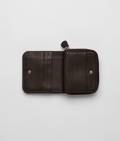 Bottega Veneta® Ebano Intrecciato Nappa Mini Wallet Bottega Veneta® Ebano Intrecciato Nappa Mini Wallet
