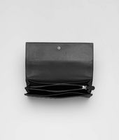 Bottega Veneta® Nero Intrecciato Light Calf Continental Wallet Bottega Veneta® Nero Intrecciato Light Calf Continental Wallet