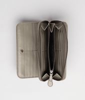 Bottega Veneta® Fume Intrecciato Nappa Zip Around Wallet Bottega Veneta® Fume Intrecciato Nappa Zip Around Wallet