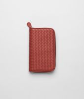 Bottega Veneta® Brique Intrecciato Nappa Zip Around Wallet Bottega Veneta® Brique Intrecciato Nappa Zip Around Wallet