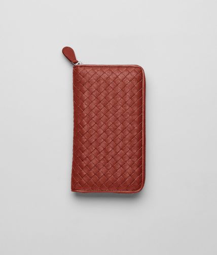 BOTTEGA VENETA - Intrecciato Washed Lambskin Zip Around Wallet