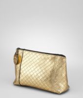 Bottega Veneta® Kosmetiktasche Intrecciomirage Gold Bottega Veneta® Kosmetiktasche Intrecciomirage Gold