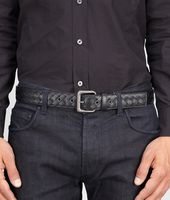 Bottega Veneta® Nero Intrecciato VN Belt Bottega Veneta® Nero Intrecciato VN Belt
