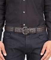 Bottega Veneta® Ebano Intrecciato VN Belt Bottega Veneta® Ebano Intrecciato VN Belt