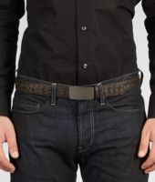 Bottega Veneta® Intrecciato Waxed Leather Belt Bottega Veneta® Intrecciato Waxed Leather Belt