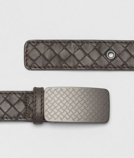 BOTTEGA VENETA - Intrecciato Waxed Leather Belt