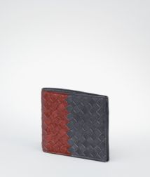 BOTTEGA VENETA - Wallets, Ardoise Brique Watteau Intrecciato Club Fume Wallet