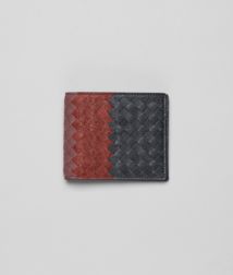 BOTTEGA VENETA - Wallets, Ardoise Brique Watteau Intrecciato Club Fume Wallet
