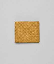 BOTTEGA VENETA - Wallets, Safran Intrecciato Washed Lambskin Wallet