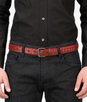 Bottega Veneta® Brique Intrecciato VN Belt Bottega Veneta® Brique Intrecciato VN Belt