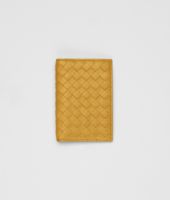 Bottega Veneta® Safran Intrecciato Washed Lambskin Card Case Bottega Veneta® Safran Intrecciato Washed Lambskin Card Case