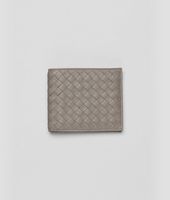 Bottega Veneta® Portemonnaie aus gewaschenem Lammleder Intrecciato Fume Bottega Veneta® Portemonnaie aus gewaschenem Lammleder Intrecciato Fume