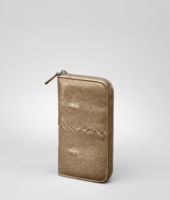 Bottega Veneta® Bronze Soft Stingray Zip Around Wallet Bottega Veneta® Bronze Soft Stingray Zip Around Wallet