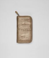 Bottega Veneta® Bronze Soft Stingray Zip Around Wallet Bottega Veneta® Bronze Soft Stingray Zip Around Wallet