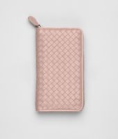 Bottega Veneta® Petale Intrecciato Nappa Zip Around Wallet Bottega Veneta® Petale Intrecciato Nappa Zip Around Wallet