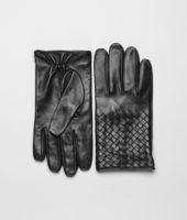 Bottega Veneta® Nero Intrecciato Soft Nappa Gloves Bottega Veneta® Nero Intrecciato Soft Nappa Gloves