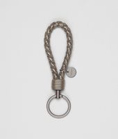 Bottega Veneta® Fume Intrecciato Ayers Key Ring Bottega Veneta® Fume Intrecciato Ayers Key Ring