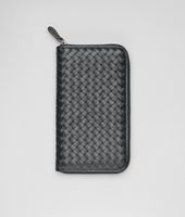 Bottega Veneta® Ardoise Intrecciato VN Zip Around Wallet Bottega Veneta® Ardoise Intrecciato VN Zip Around Wallet