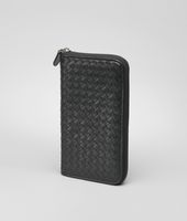 Bottega Veneta® Ardoise Intrecciato VN Zip Around Wallet Bottega Veneta® Ardoise Intrecciato VN Zip Around Wallet