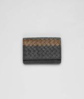 Bottega Veneta® Ardoise Bronze Frontiere Intrecciato Club Fume Card Case Bottega Veneta® Ardoise Bronze Frontiere Intrecciato Club Fume Card Case
