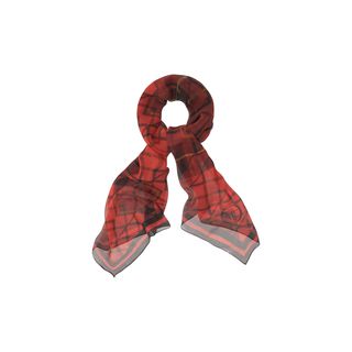 McQ, Scarf, Pleated McQ Tartan Print Scarf