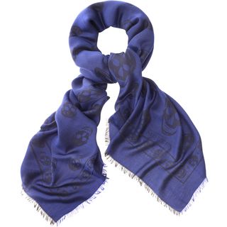 ALEXANDER MCQUEEN, Men's Scarf, Two-tone Skull Shawl
