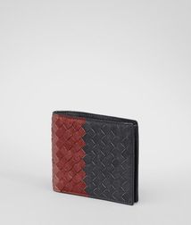 BOTTEGA VENETA - Wallets, Ardoise Brique Watteau Intrecciato Club Fume Wallet