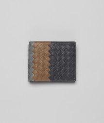 BOTTEGA VENETA - Wallets, Ardoise Bronze Frontiere Intrecciato Club Fume Wallet