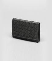 Bottega Veneta® Ardoise Intrecciato Nappa Card Case Bottega Veneta® Ardoise Intrecciato Nappa Card Case
