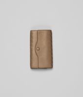 Bottega Veneta® Bronze Intrecciato Nappa Key Case Bottega Veneta® Bronze Intrecciato Nappa Key Case
