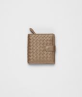 Bottega Veneta® Bronze Intrecciato Nappa French Flap Wallet Bottega Veneta® Bronze Intrecciato Nappa French Flap Wallet