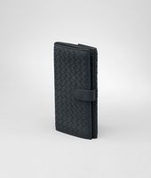Bottega Veneta® Prusse Intrecciato Washed Lambskin Continental Wallet Bottega Veneta® Prusse Intrecciato Washed Lambskin Continental Wallet