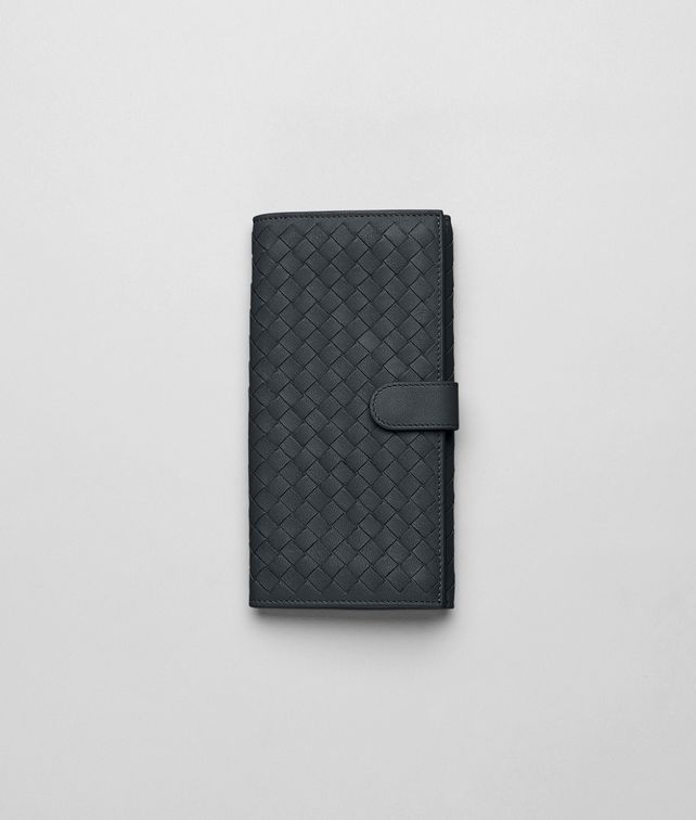 BOTTEGA VENETA Prusse Intrecciato Washed Lambskin Continental Wallet Continental Wallet D fp