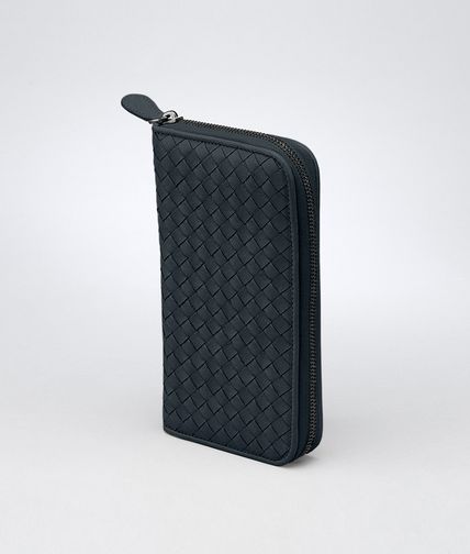 BOTTEGA VENETA - Intrecciato Washed Lambskin Zip Around Wallet