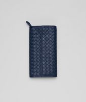 Bottega Veneta® Prusse Intrecciato Washed Lambskin Continental Wallet Bottega Veneta® Prusse Intrecciato Washed Lambskin Continental Wallet