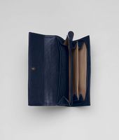 Bottega Veneta® Prusse Intrecciato Washed Lambskin Continental Wallet Bottega Veneta® Prusse Intrecciato Washed Lambskin Continental Wallet