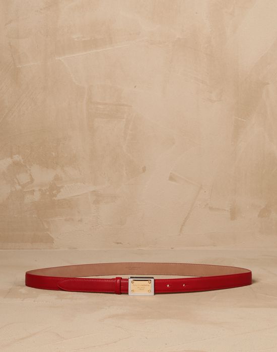 CALFSKIN PLAQUE BELT - Belts - Dolce&Gabbana - Winter 2014 CALFSKIN PLAQUE BELT - Belts - Dolce&Gabbana - Winter 2014