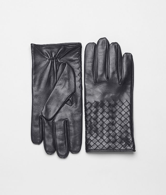 BOTTEGA VENETA Ardoise Intrecciato Soft Nappa Gloves Scarf or Hat or Glove U fp