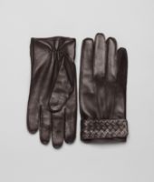 Bottega Veneta® Handschuhe aus weichem Nappaleder Intrecciato Ebano Bottega Veneta® Handschuhe aus weichem Nappaleder Intrecciato Ebano