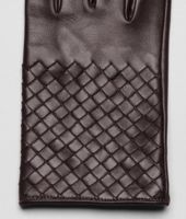 Bottega Veneta® Ebano Intrecciato Soft Nappa Gloves Bottega Veneta® Ebano Intrecciato Soft Nappa Gloves
