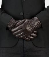 Bottega Veneta® Ebano Intrecciato Soft Nappa Gloves Bottega Veneta® Ebano Intrecciato Soft Nappa Gloves