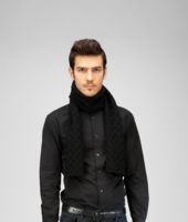 Bottega Veneta® Black Wool Scarf Bottega Veneta® Black Wool Scarf