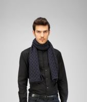 Bottega Veneta® Navy Wool Scarf Bottega Veneta® Navy Wool Scarf